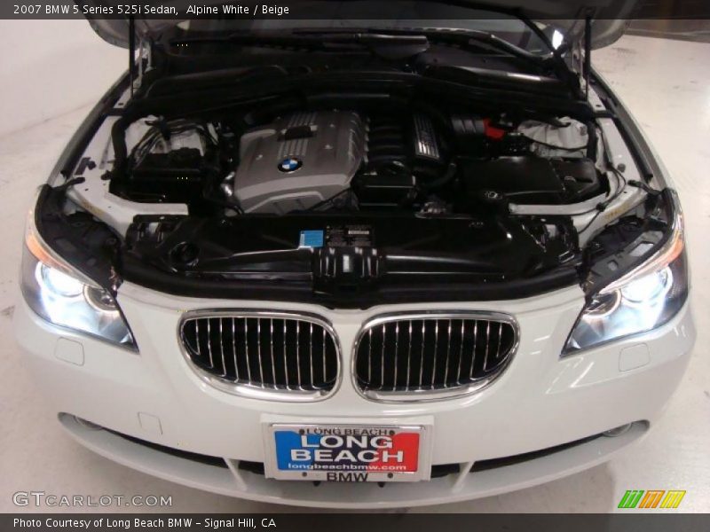 Alpine White / Beige 2007 BMW 5 Series 525i Sedan