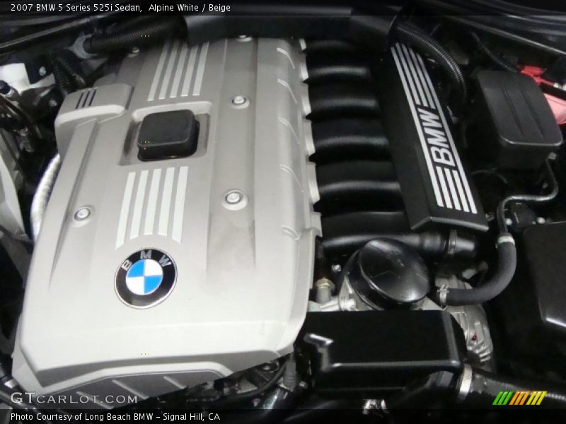 Alpine White / Beige 2007 BMW 5 Series 525i Sedan