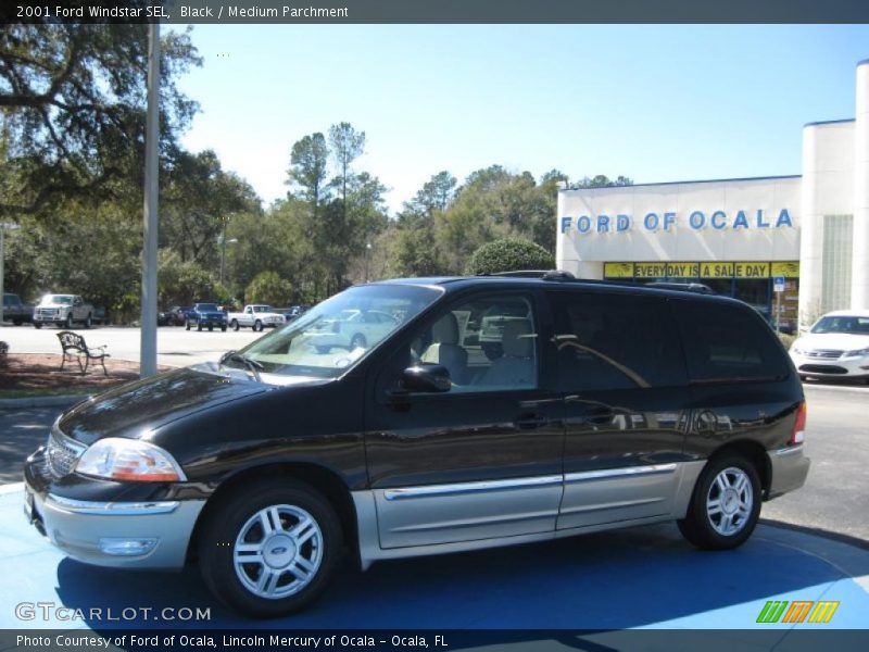 Black / Medium Parchment 2001 Ford Windstar SEL