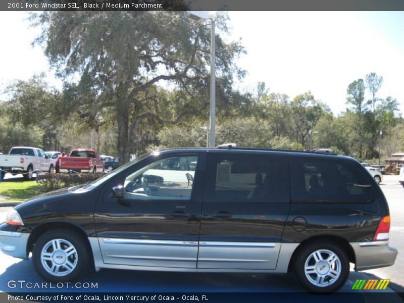 Black / Medium Parchment 2001 Ford Windstar SEL