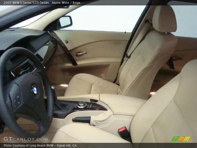Alpine White / Beige 2007 BMW 5 Series 525i Sedan
