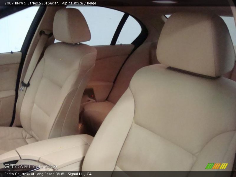 Alpine White / Beige 2007 BMW 5 Series 525i Sedan