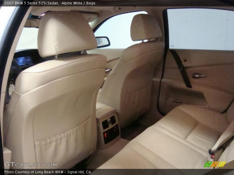 Alpine White / Beige 2007 BMW 5 Series 525i Sedan