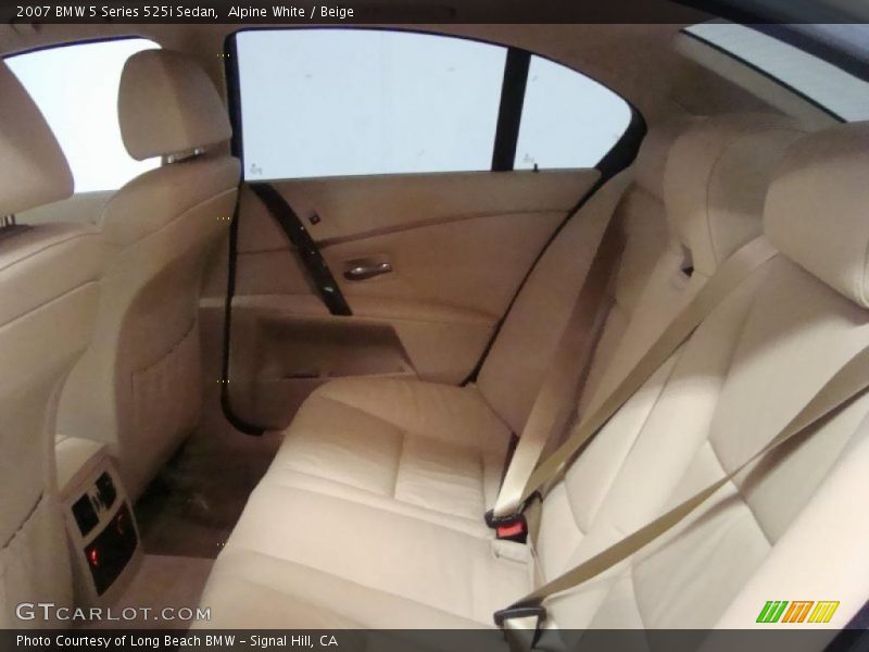 Alpine White / Beige 2007 BMW 5 Series 525i Sedan