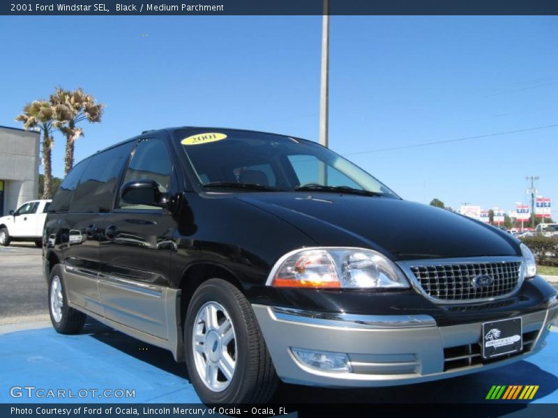 Black / Medium Parchment 2001 Ford Windstar SEL