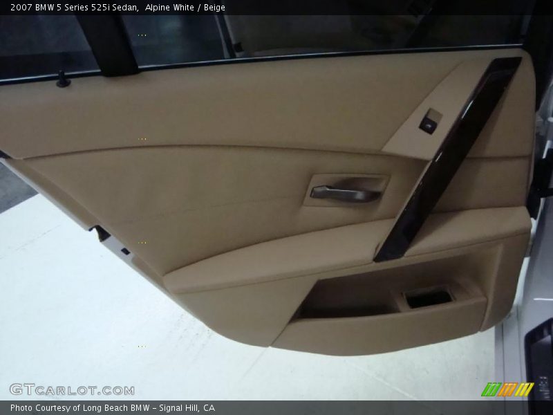 Alpine White / Beige 2007 BMW 5 Series 525i Sedan