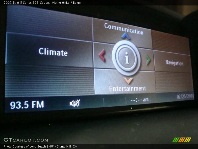 Alpine White / Beige 2007 BMW 5 Series 525i Sedan