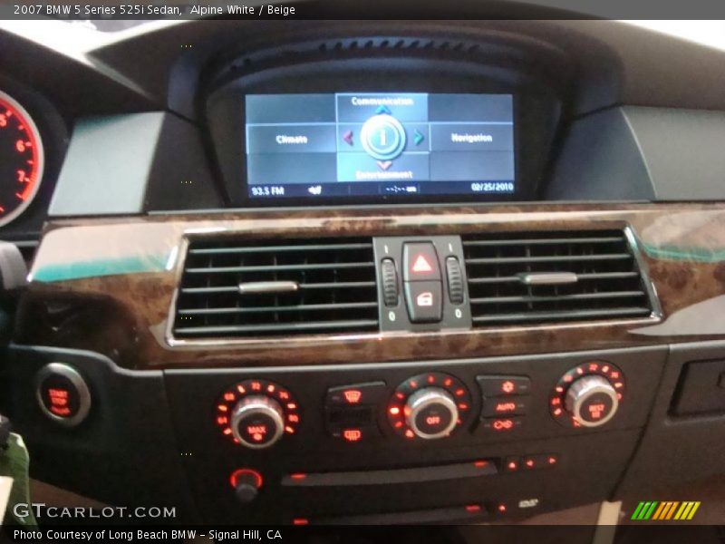 Alpine White / Beige 2007 BMW 5 Series 525i Sedan