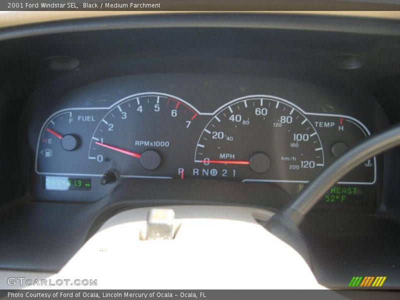 Black / Medium Parchment 2001 Ford Windstar SEL