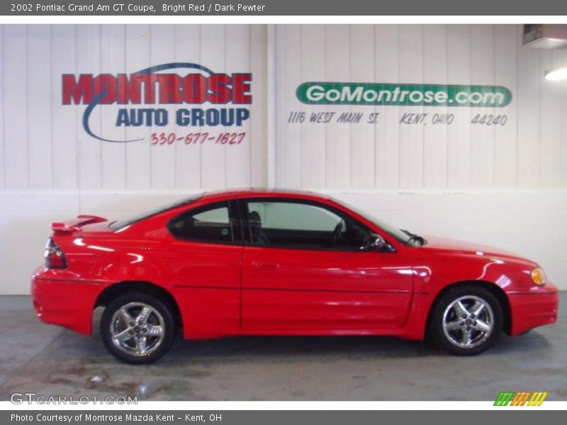 Bright Red / Dark Pewter 2002 Pontiac Grand Am GT Coupe