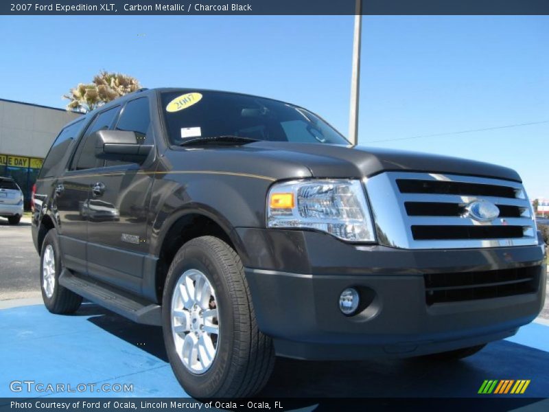 Carbon Metallic / Charcoal Black 2007 Ford Expedition XLT