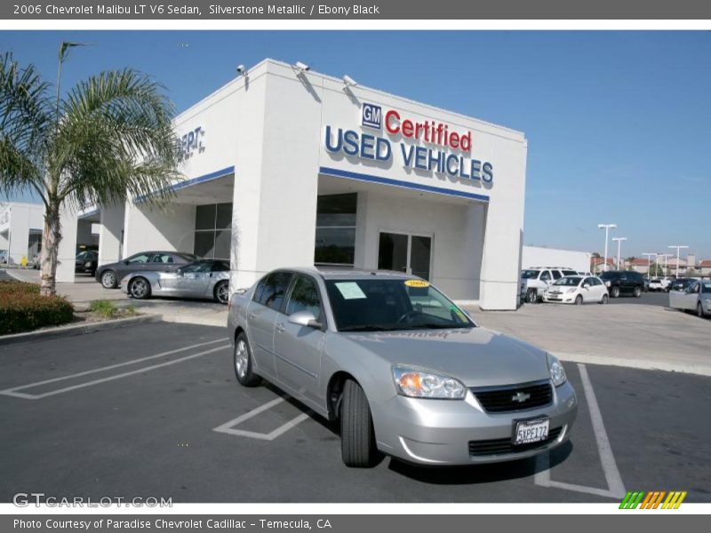 Silverstone Metallic / Ebony Black 2006 Chevrolet Malibu LT V6 Sedan