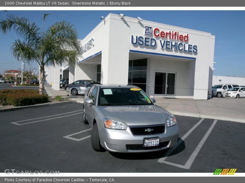Silverstone Metallic / Ebony Black 2006 Chevrolet Malibu LT V6 Sedan