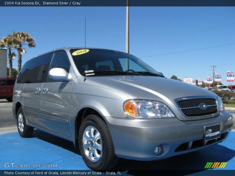 Diamond Silver / Gray 2004 Kia Sedona EX