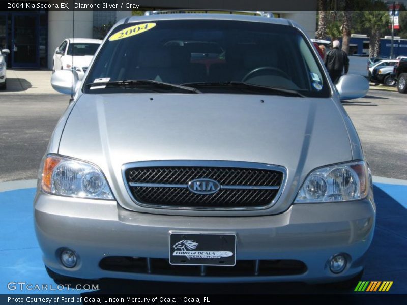 Diamond Silver / Gray 2004 Kia Sedona EX