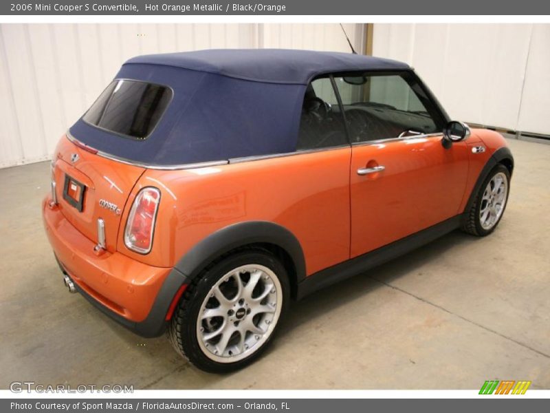 Hot Orange Metallic / Black/Orange 2006 Mini Cooper S Convertible