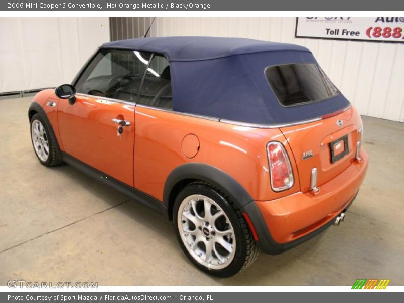 Hot Orange Metallic / Black/Orange 2006 Mini Cooper S Convertible