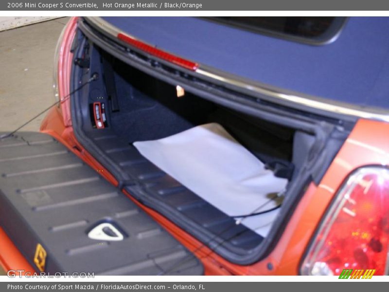 Hot Orange Metallic / Black/Orange 2006 Mini Cooper S Convertible