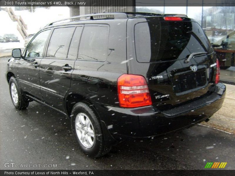 Black / Ivory 2003 Toyota Highlander V6 4WD