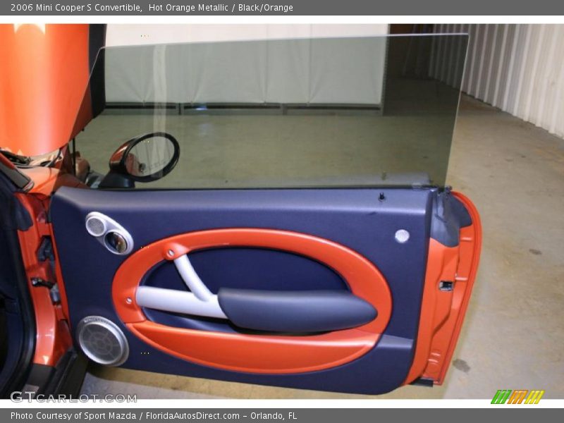 Hot Orange Metallic / Black/Orange 2006 Mini Cooper S Convertible