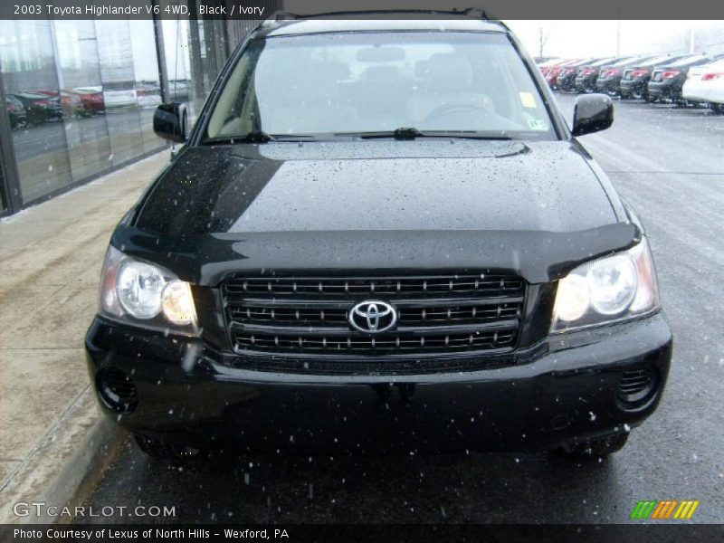 Black / Ivory 2003 Toyota Highlander V6 4WD