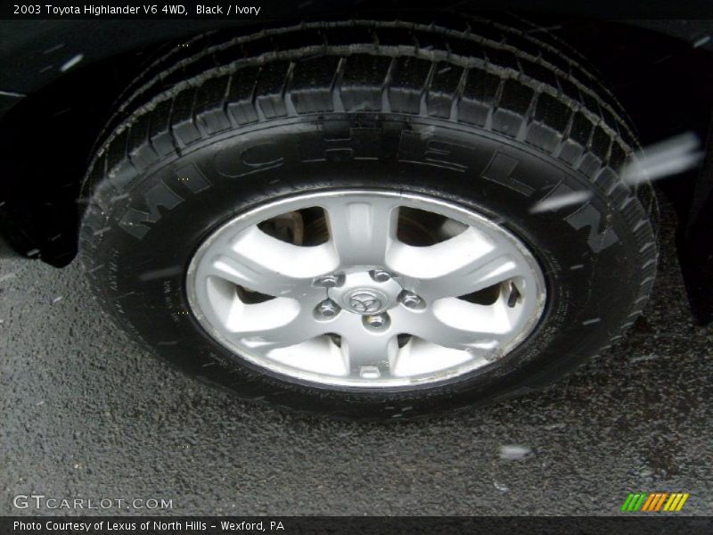 Black / Ivory 2003 Toyota Highlander V6 4WD