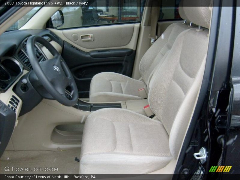 Black / Ivory 2003 Toyota Highlander V6 4WD