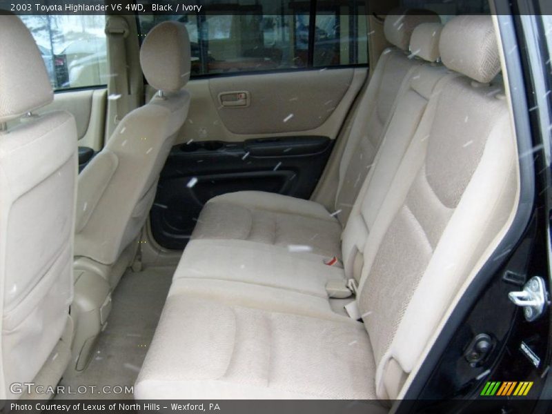 Black / Ivory 2003 Toyota Highlander V6 4WD