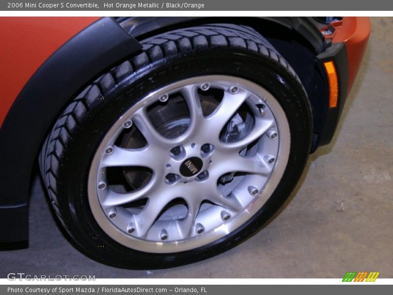 Hot Orange Metallic / Black/Orange 2006 Mini Cooper S Convertible