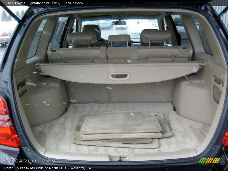 Black / Ivory 2003 Toyota Highlander V6 4WD