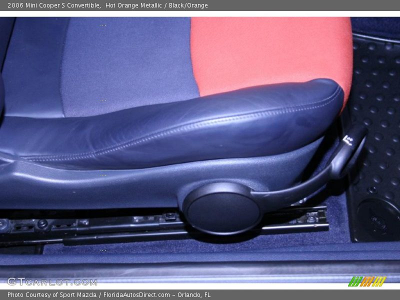 Hot Orange Metallic / Black/Orange 2006 Mini Cooper S Convertible