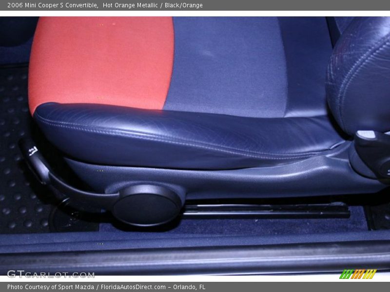 Hot Orange Metallic / Black/Orange 2006 Mini Cooper S Convertible