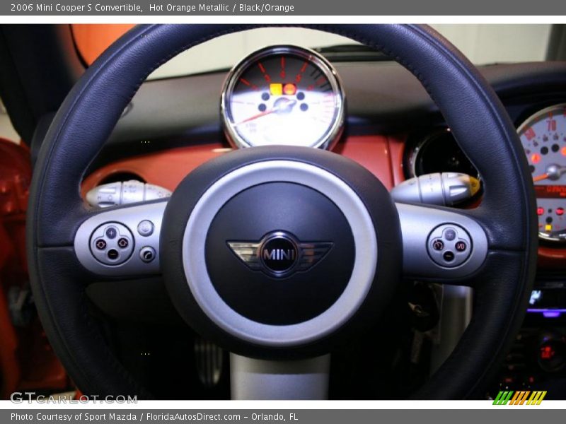 Hot Orange Metallic / Black/Orange 2006 Mini Cooper S Convertible