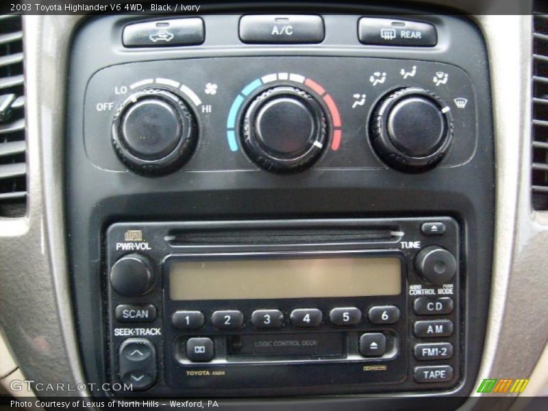Black / Ivory 2003 Toyota Highlander V6 4WD