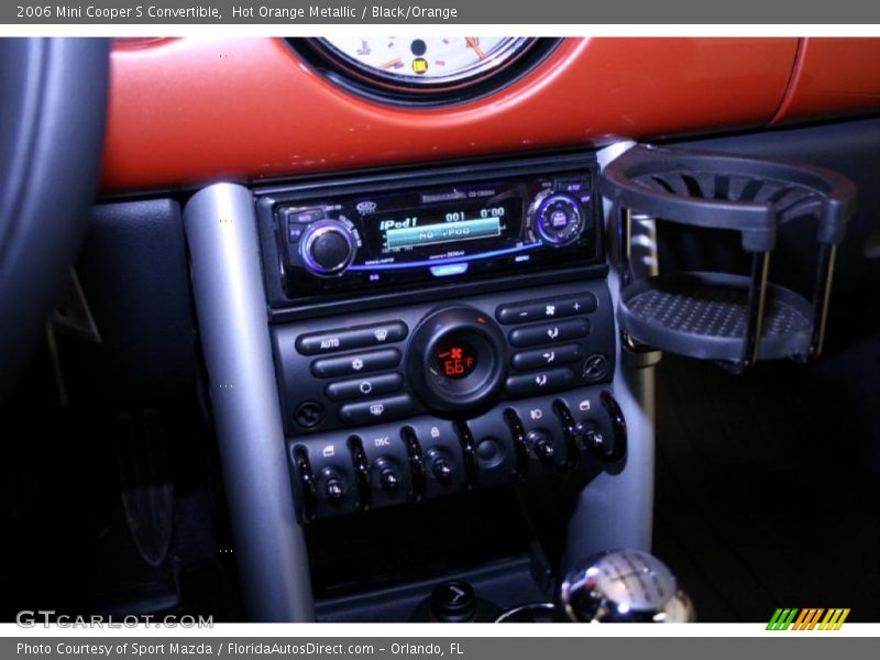 Hot Orange Metallic / Black/Orange 2006 Mini Cooper S Convertible
