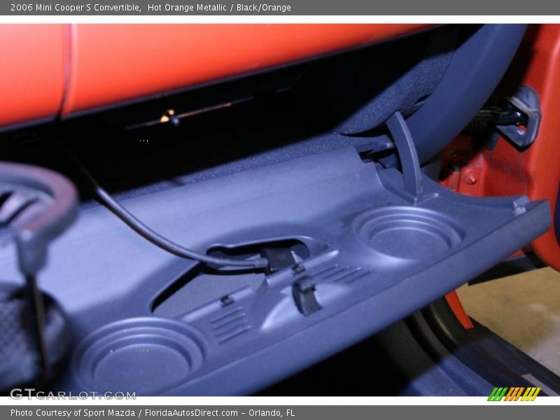 Hot Orange Metallic / Black/Orange 2006 Mini Cooper S Convertible
