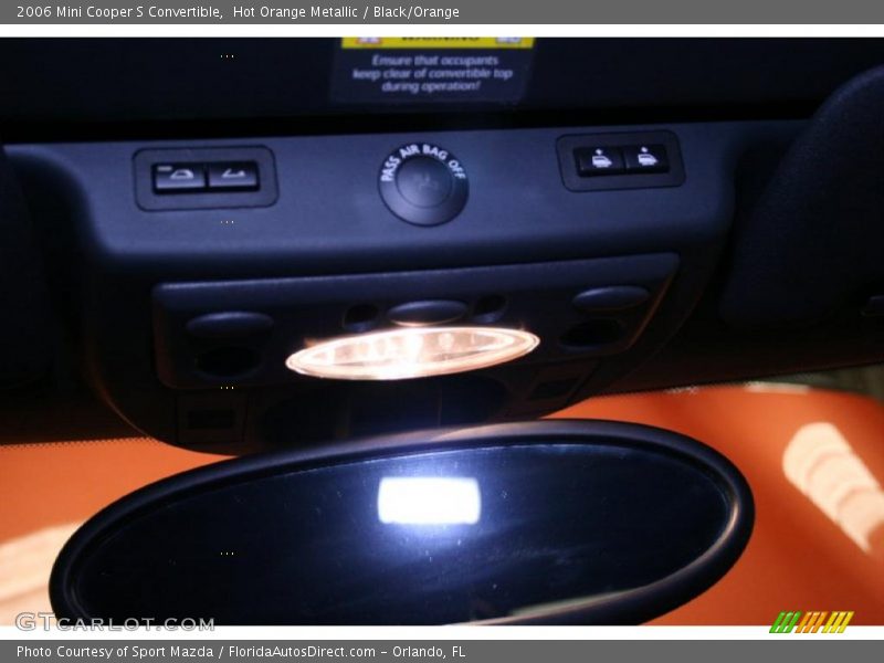 Hot Orange Metallic / Black/Orange 2006 Mini Cooper S Convertible