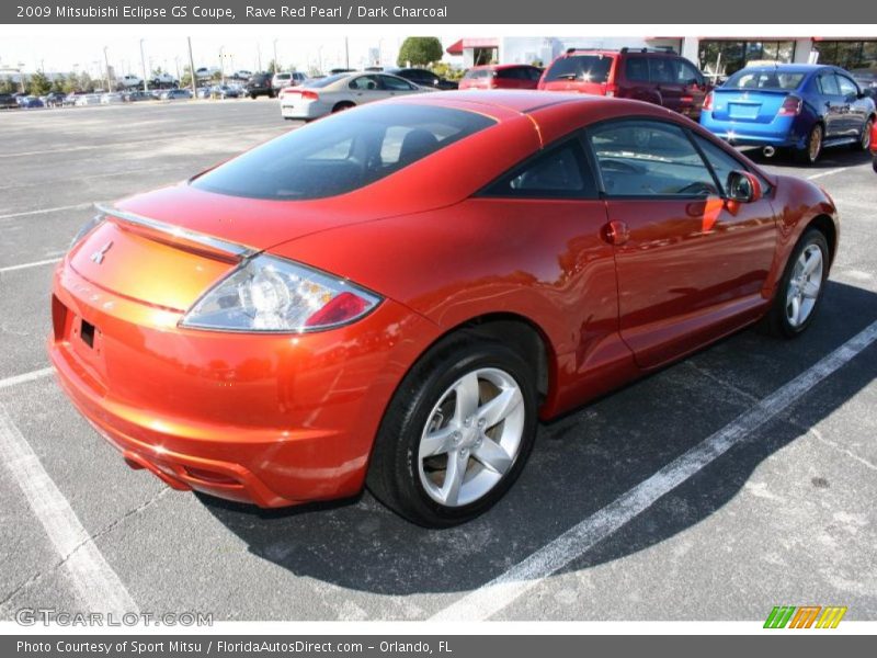 Rave Red Pearl / Dark Charcoal 2009 Mitsubishi Eclipse GS Coupe