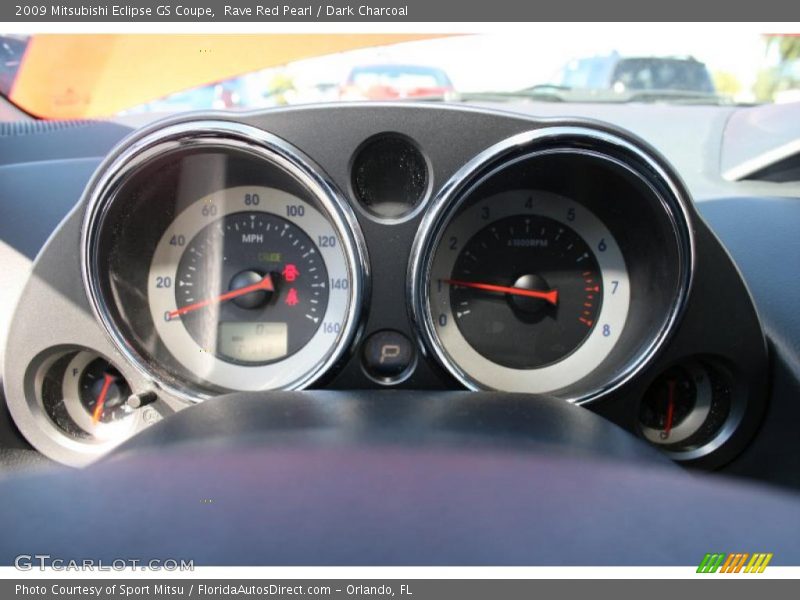 Rave Red Pearl / Dark Charcoal 2009 Mitsubishi Eclipse GS Coupe