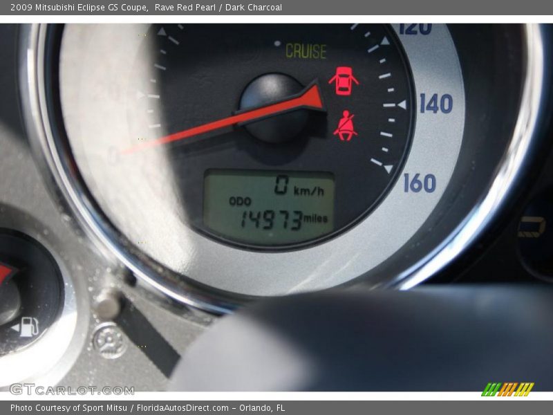 Rave Red Pearl / Dark Charcoal 2009 Mitsubishi Eclipse GS Coupe