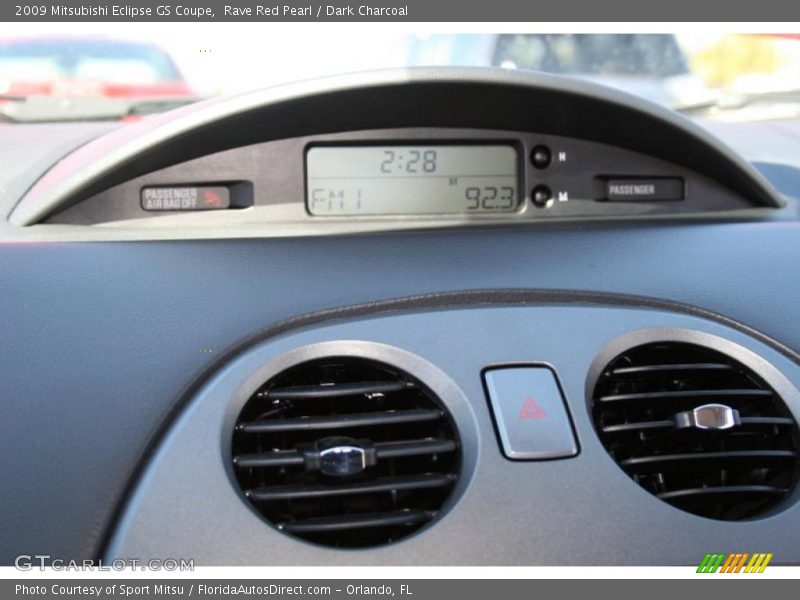 Rave Red Pearl / Dark Charcoal 2009 Mitsubishi Eclipse GS Coupe