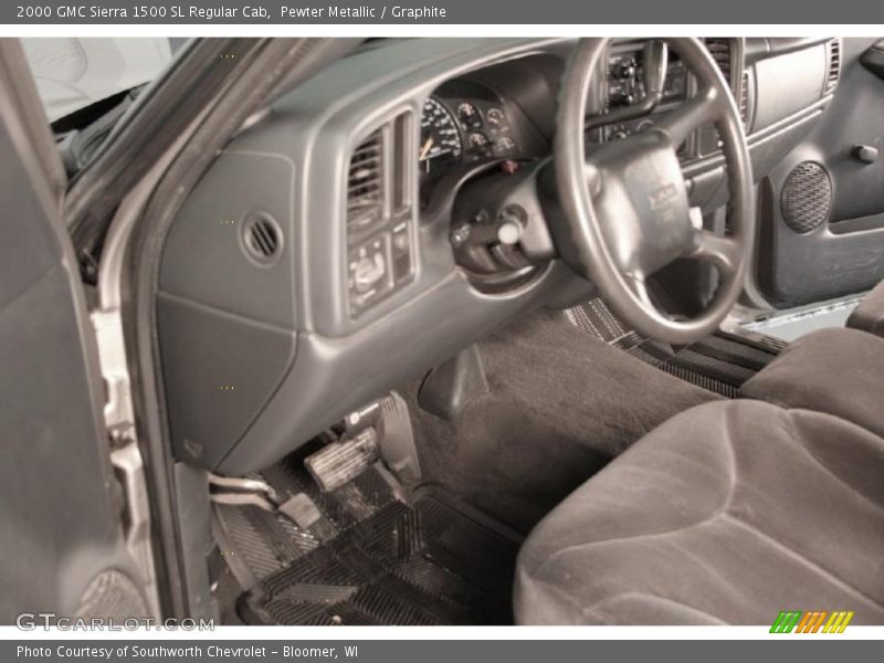 Pewter Metallic / Graphite 2000 GMC Sierra 1500 SL Regular Cab