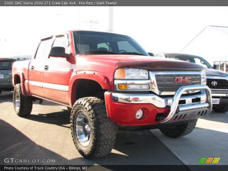 Fire Red / Dark Pewter 2005 GMC Sierra 1500 Z71 Crew Cab 4x4
