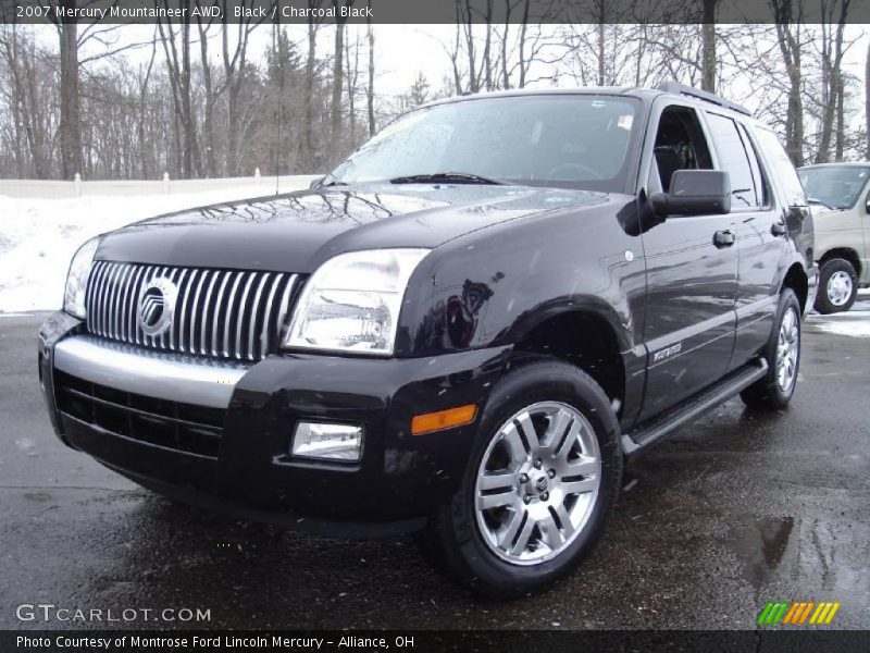 Black / Charcoal Black 2007 Mercury Mountaineer AWD