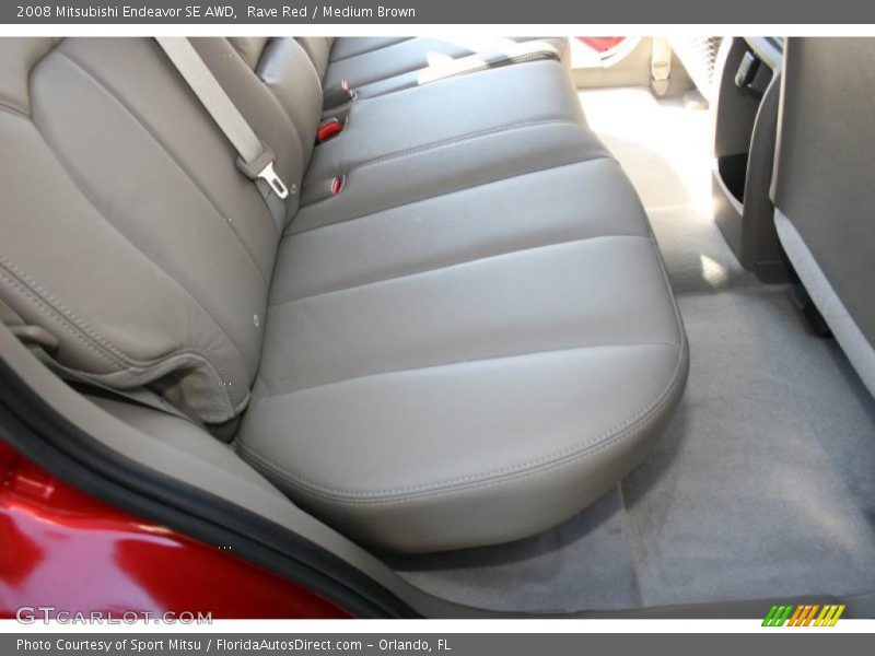 Rave Red / Medium Brown 2008 Mitsubishi Endeavor SE AWD