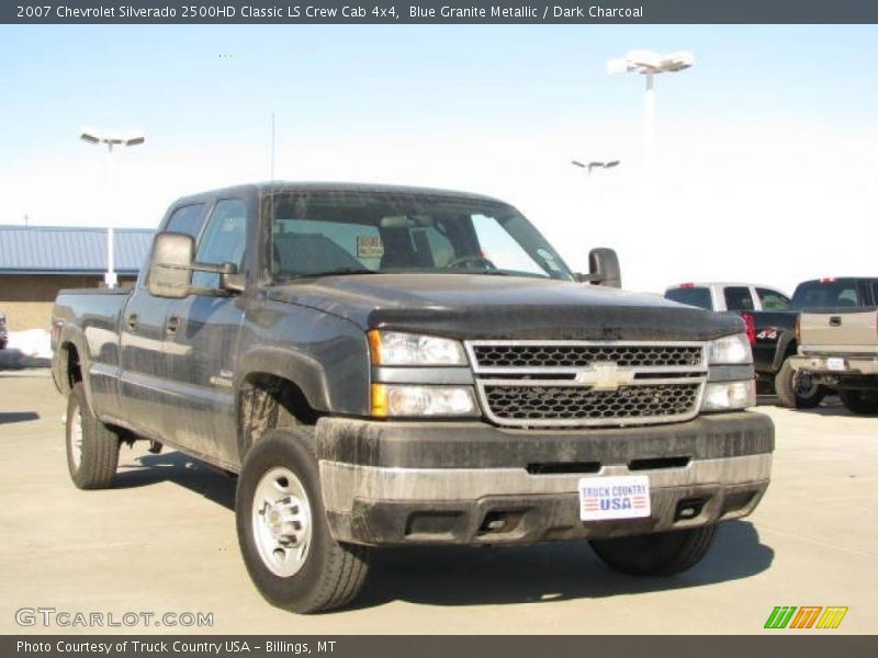 Blue Granite Metallic / Dark Charcoal 2007 Chevrolet Silverado 2500HD Classic LS Crew Cab 4x4
