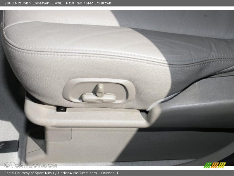 Rave Red / Medium Brown 2008 Mitsubishi Endeavor SE AWD