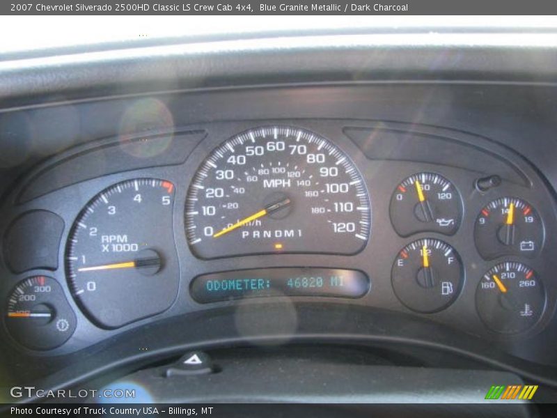 Blue Granite Metallic / Dark Charcoal 2007 Chevrolet Silverado 2500HD Classic LS Crew Cab 4x4