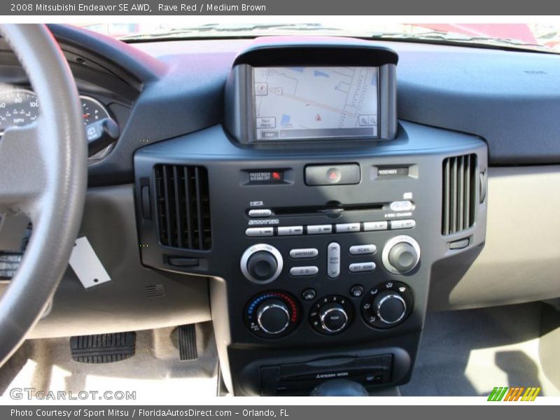 Rave Red / Medium Brown 2008 Mitsubishi Endeavor SE AWD