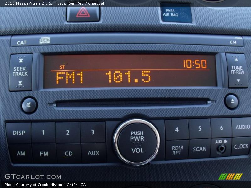 Tuscan Sun Red / Charcoal 2010 Nissan Altima 2.5 S